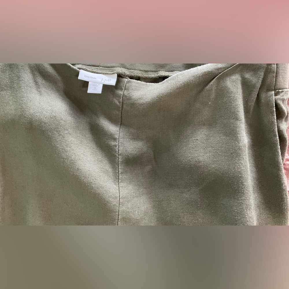 J.Jill love linen pants tan size medium